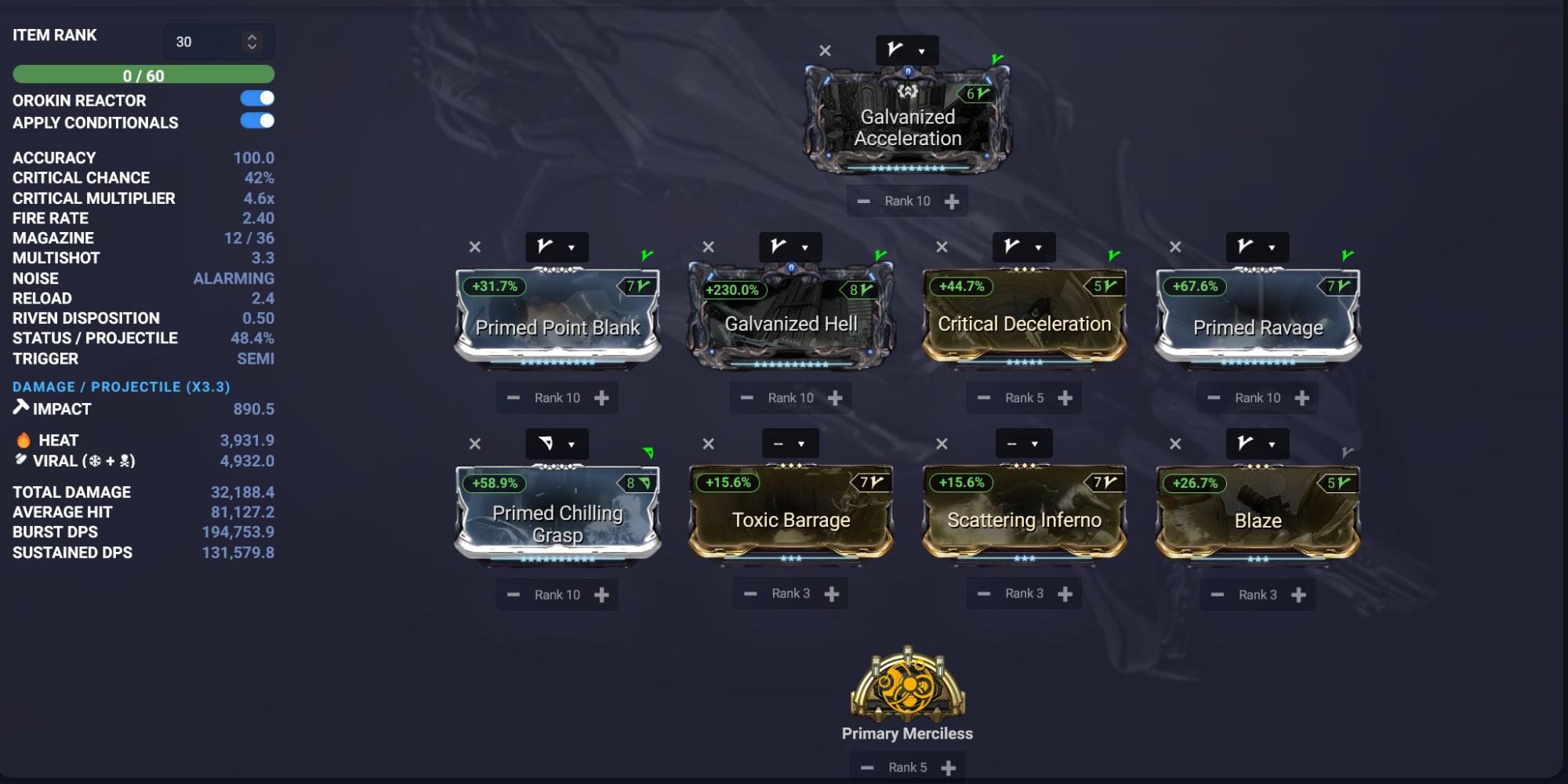 Warframe Steflos Endgame Build 2