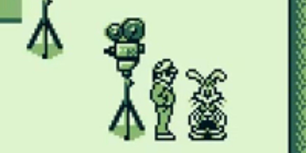 who framed roger rabbit game boy roger next to a human camerman