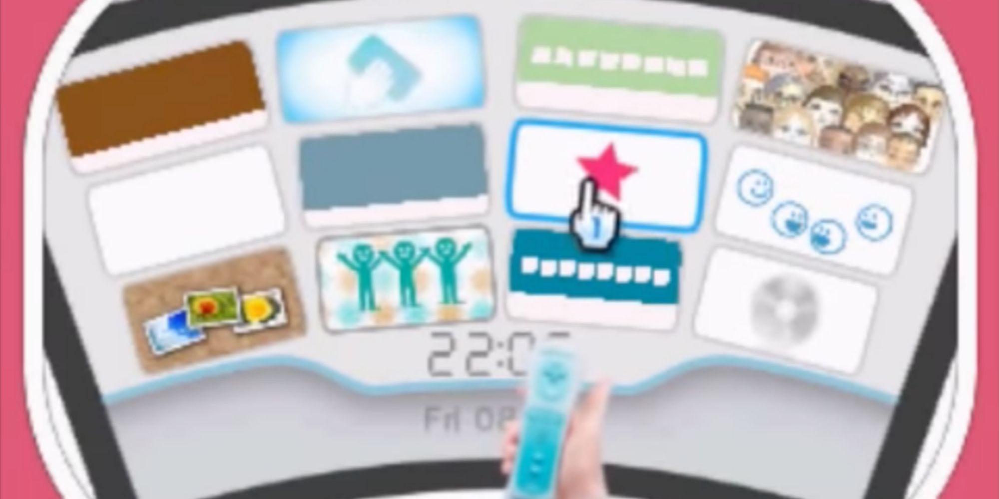 Wii Menu from WarioWare: Gold