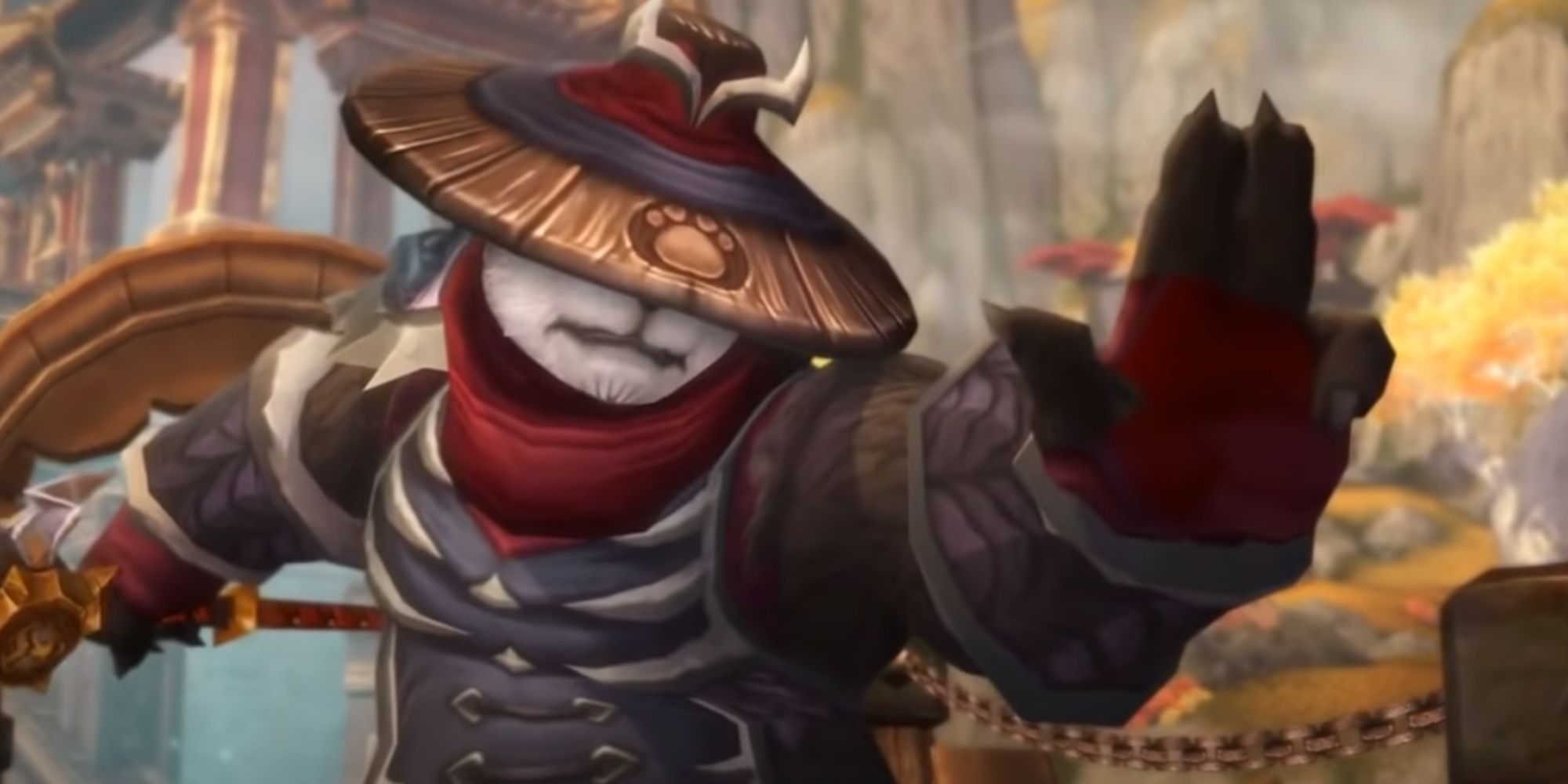 World of Warcraft Taran Zhu in fighting stance