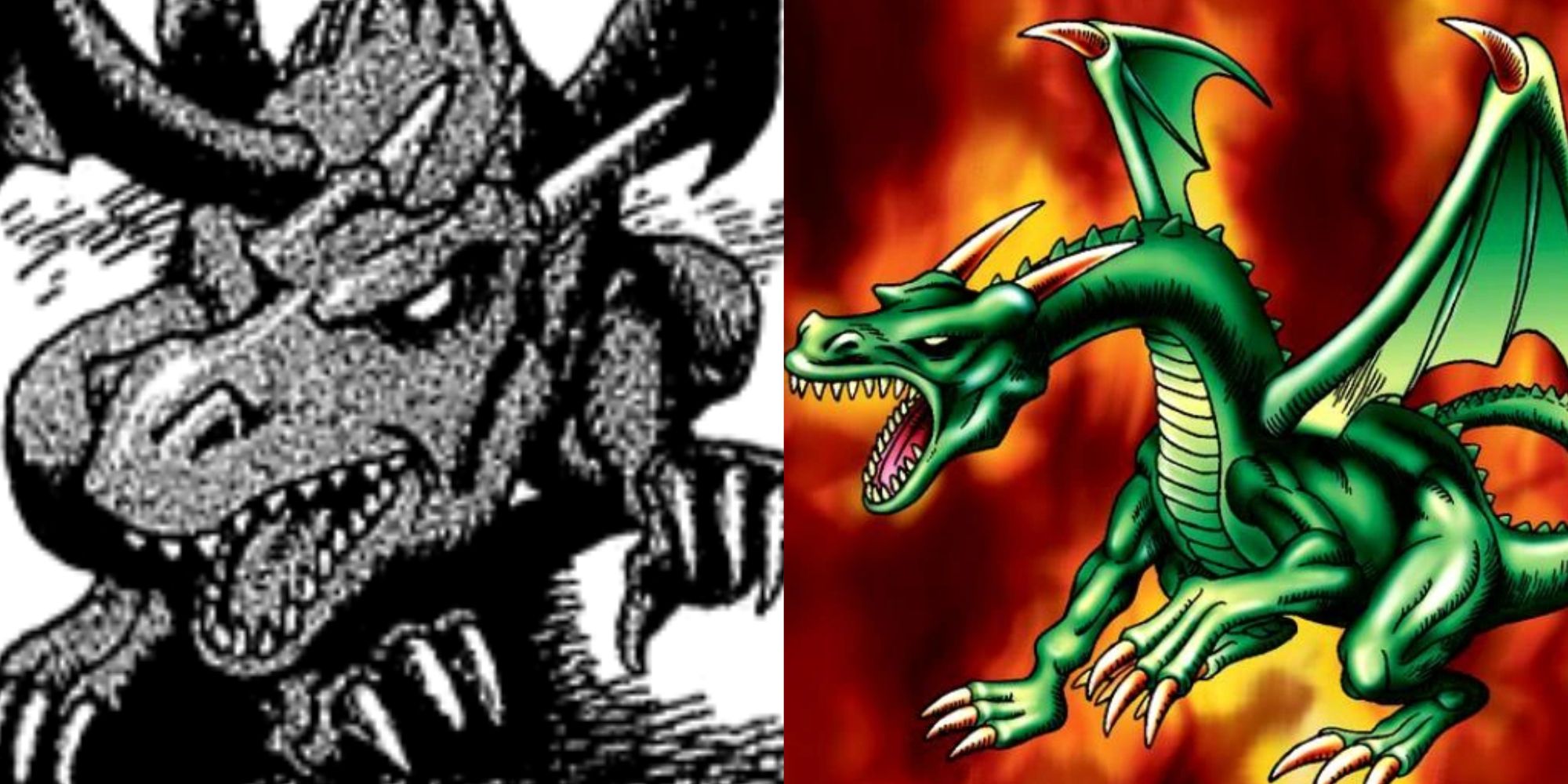 yugioh blackland fire dragon manga and card art from original series