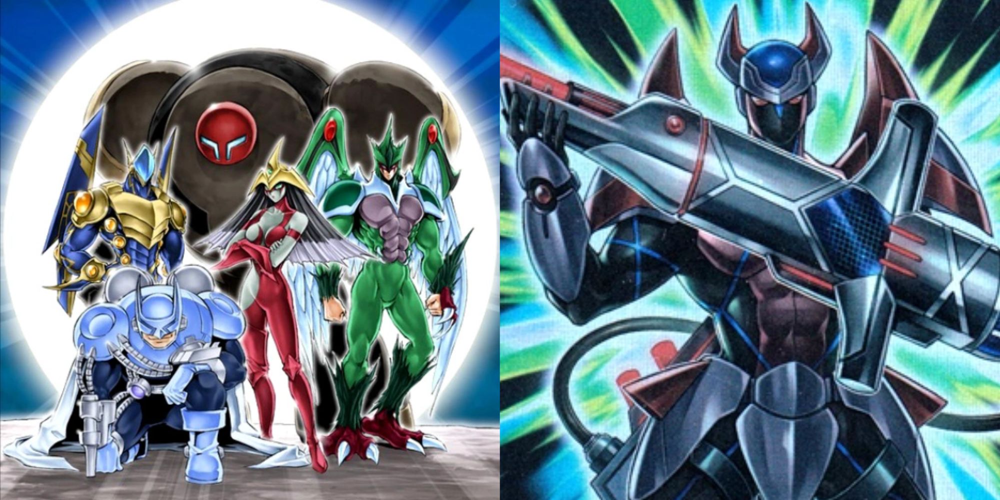 yugioh hero archetype with elemental heroes and xtra hero dread decimator art
