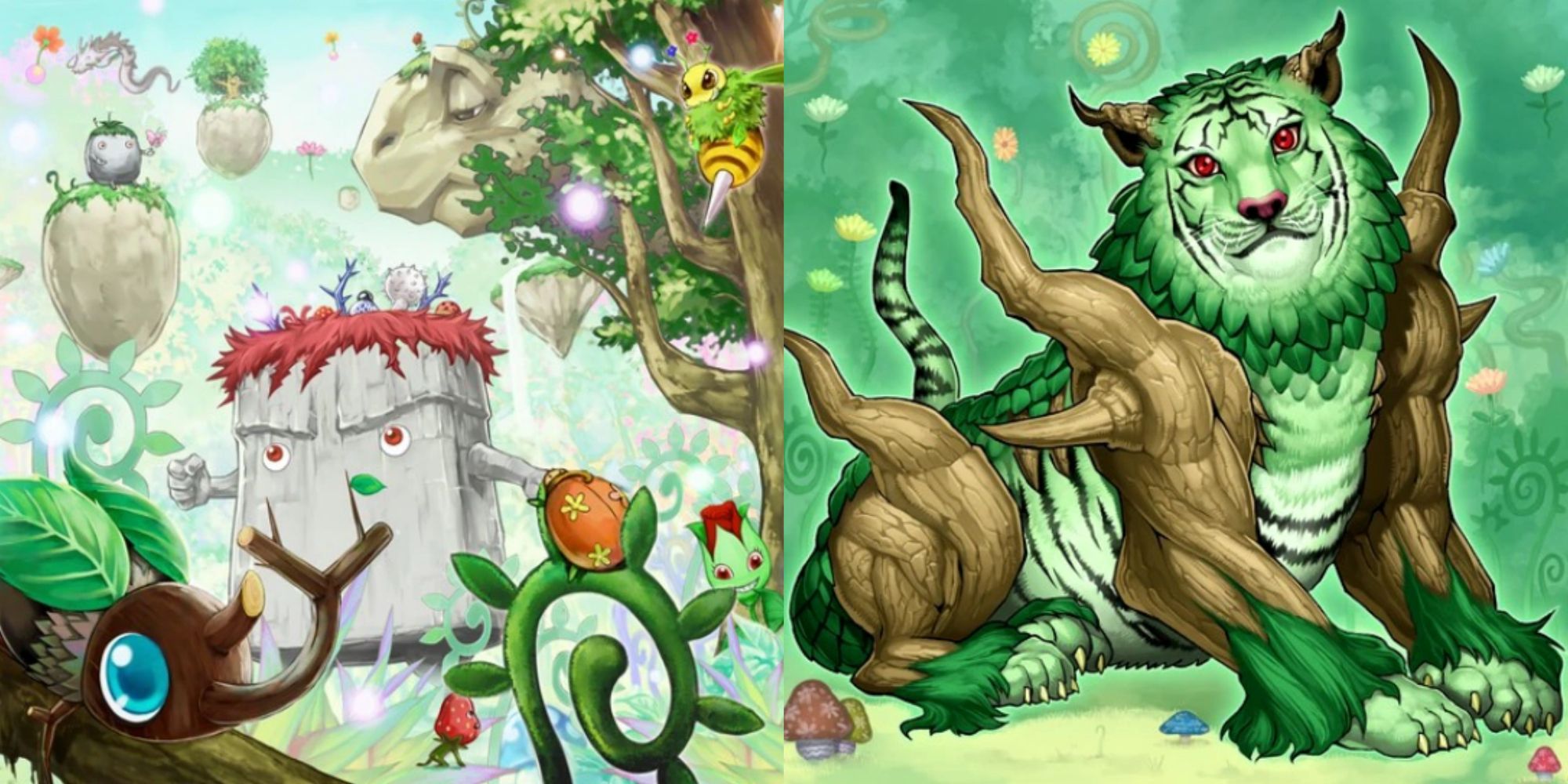 yugioh naturia archetype with naturia spell and naturia beat monster card art