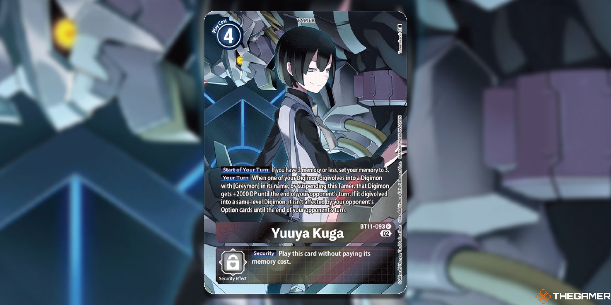 yuuya kuga alt art full card bt11 dimensional phase digimon card game