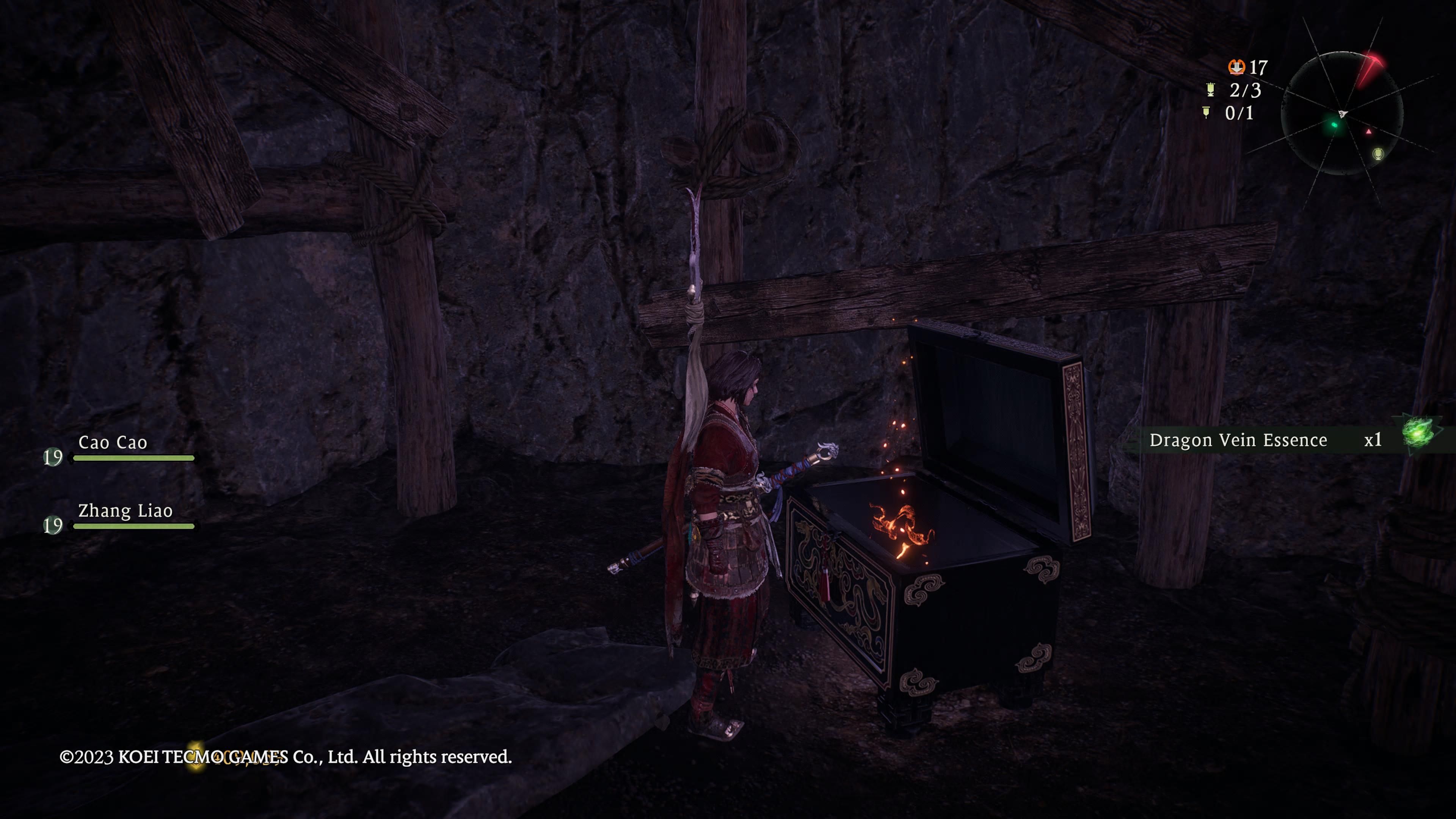 Wo Long: Fallen Dynasty - we find another Dragon Vein Essence inside a chest underground