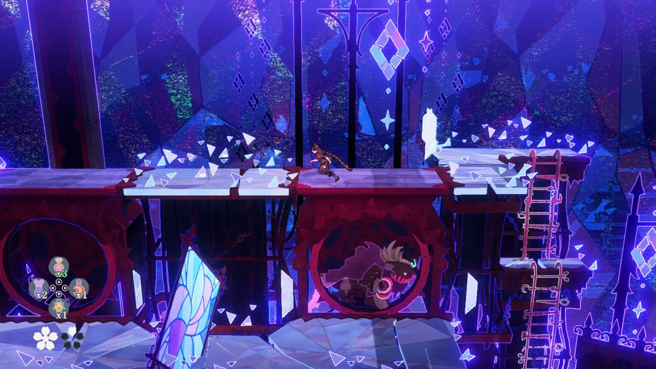Cheshire Uses Wheel To Give Cereza A Bridge Across A Gap