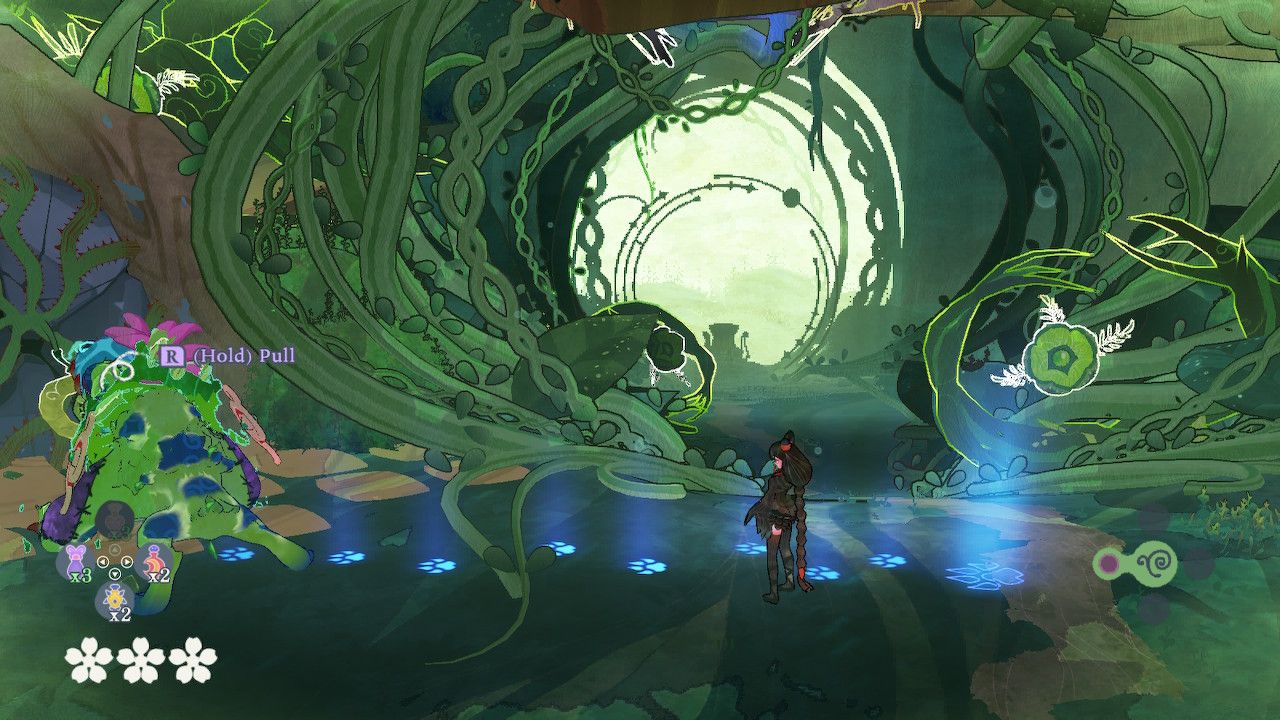 Cheshire Uses Tongue To Open Door In Wood Shrine