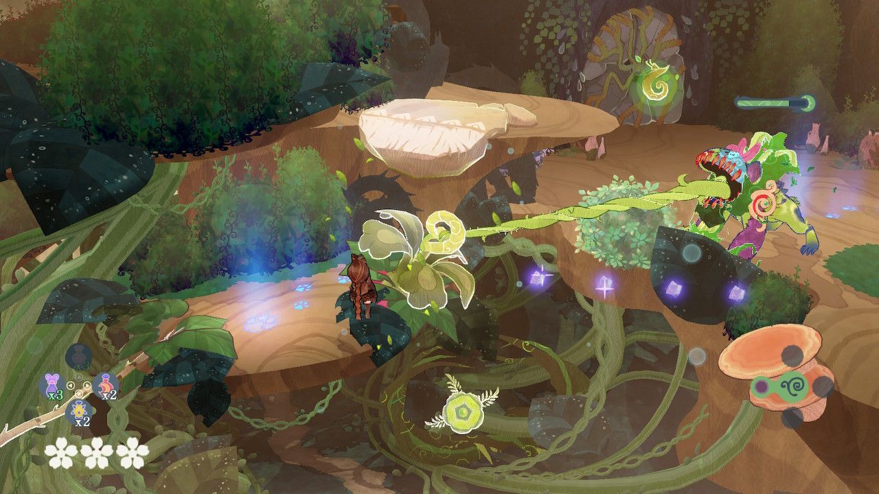 Cheshire Uses Tongue Grab To Pull Flower Bridge Out For Cereza