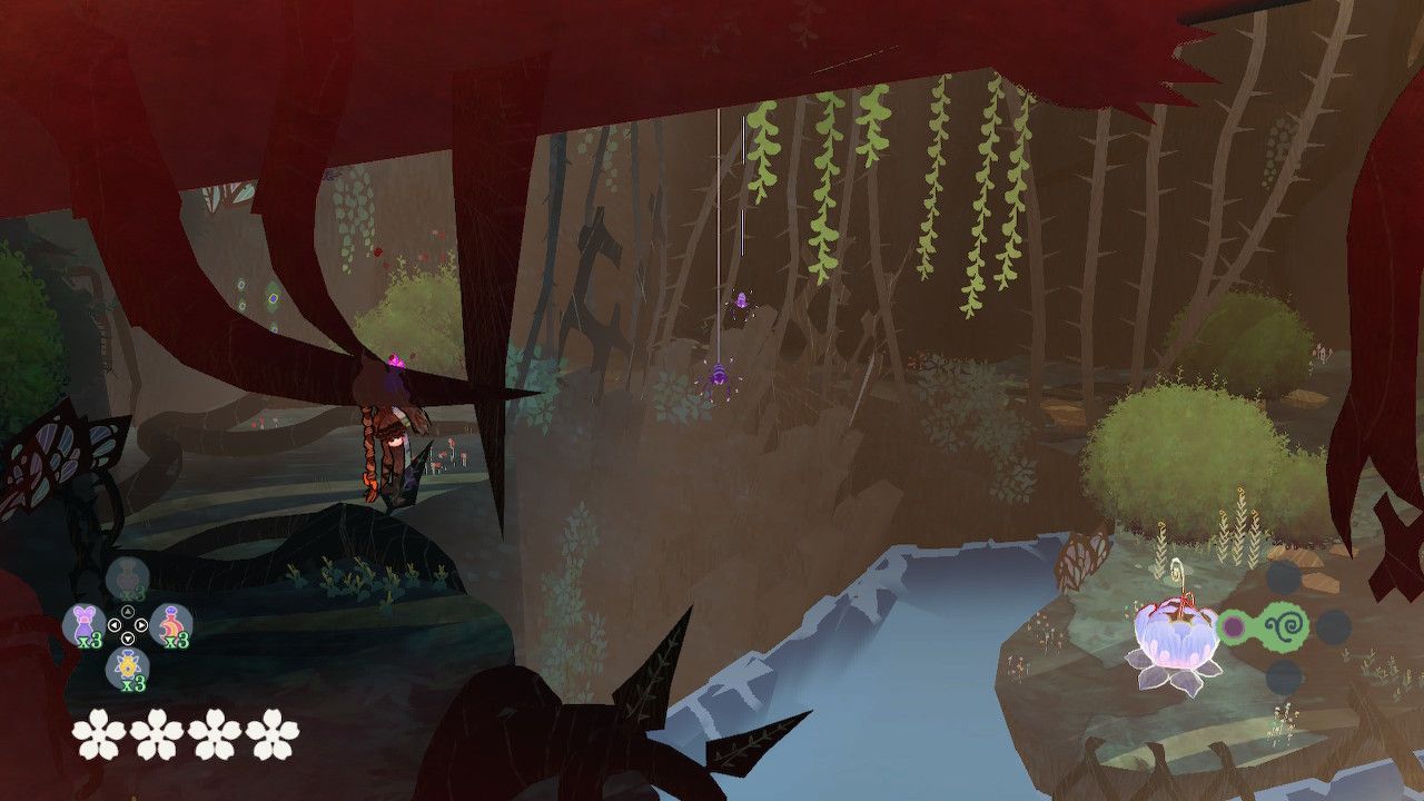 Cereza Running Into Spider-Infested Area To Reach Puzzle Chest