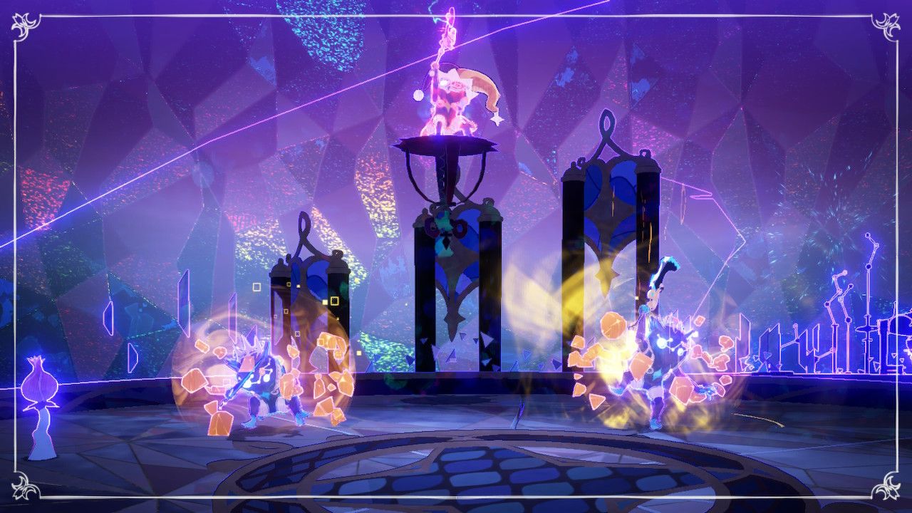Jester Clown Faerie Uses Shield Barrier On Two Minions Below Him