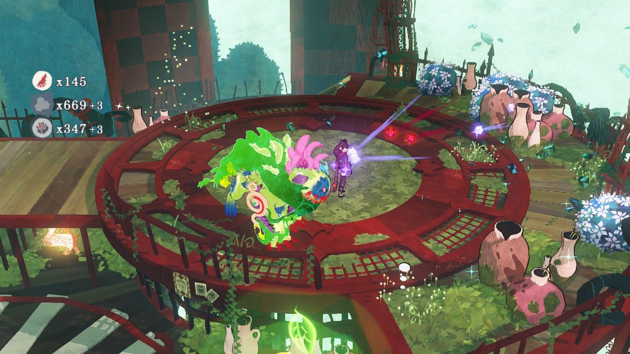 Cereza With Cheshire After Defeating Two Faerie Enemies
