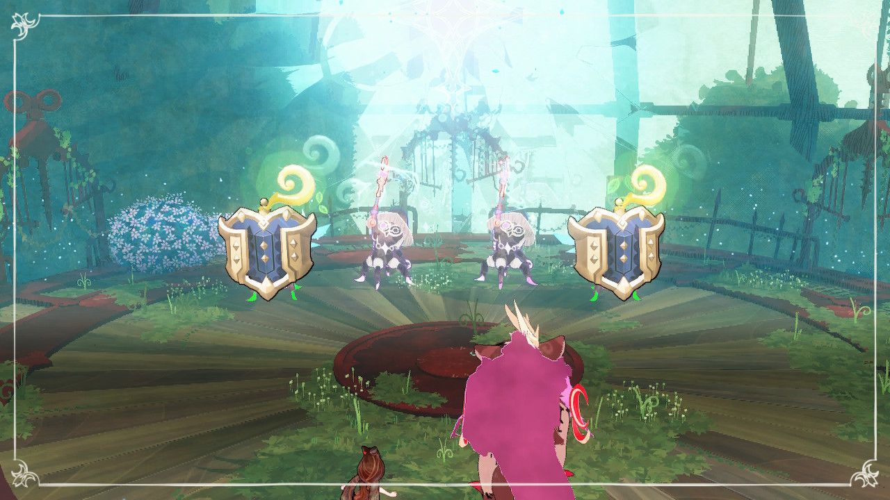 Four Enemies Appear In Front Of Cereza And Cheshire For A Trap