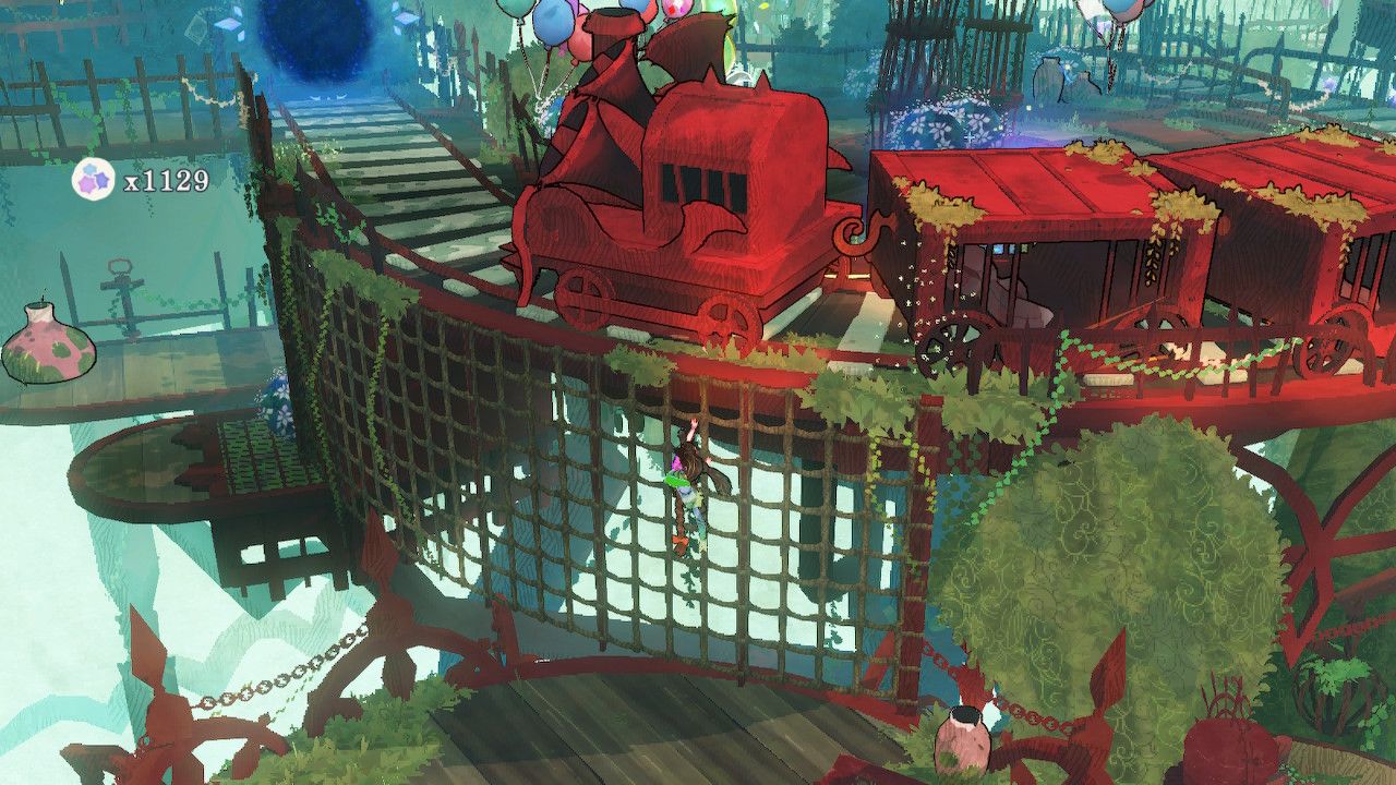 Cereza Climbing Net Just Below A Haunted Train