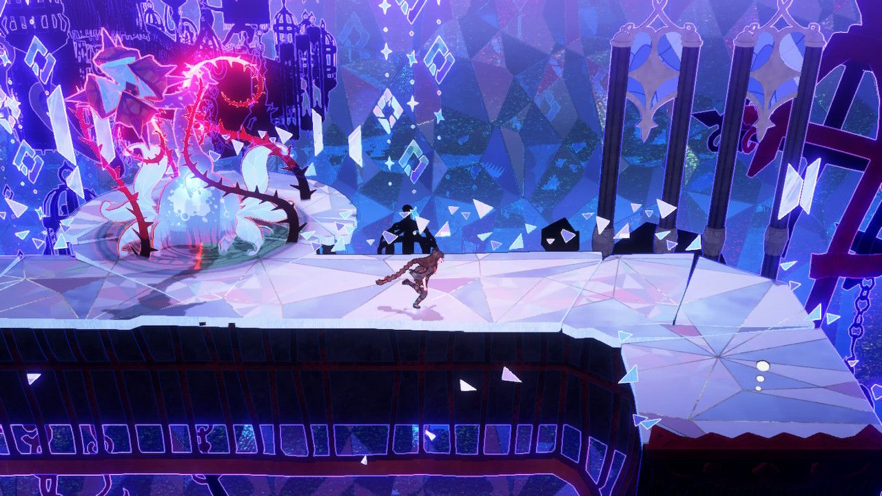 Cereza Runs Past A Thorn Bound Carnivorous Plant