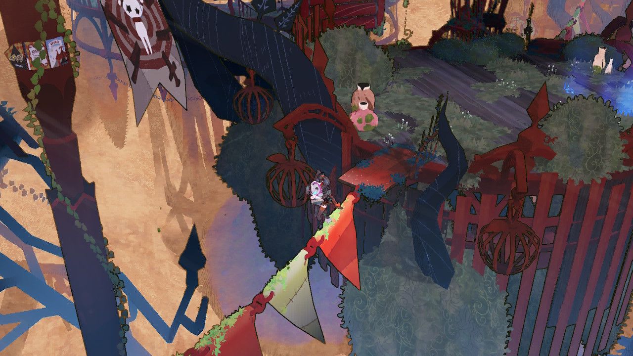 Cereza Walking A Tight Rope Near Amadan's Big Top