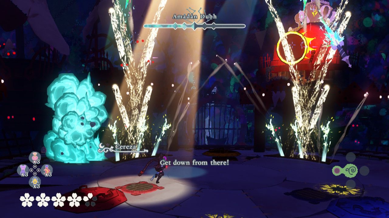 Fireworks Blast Around Cereza As She Runs From Amadan's Spotlight