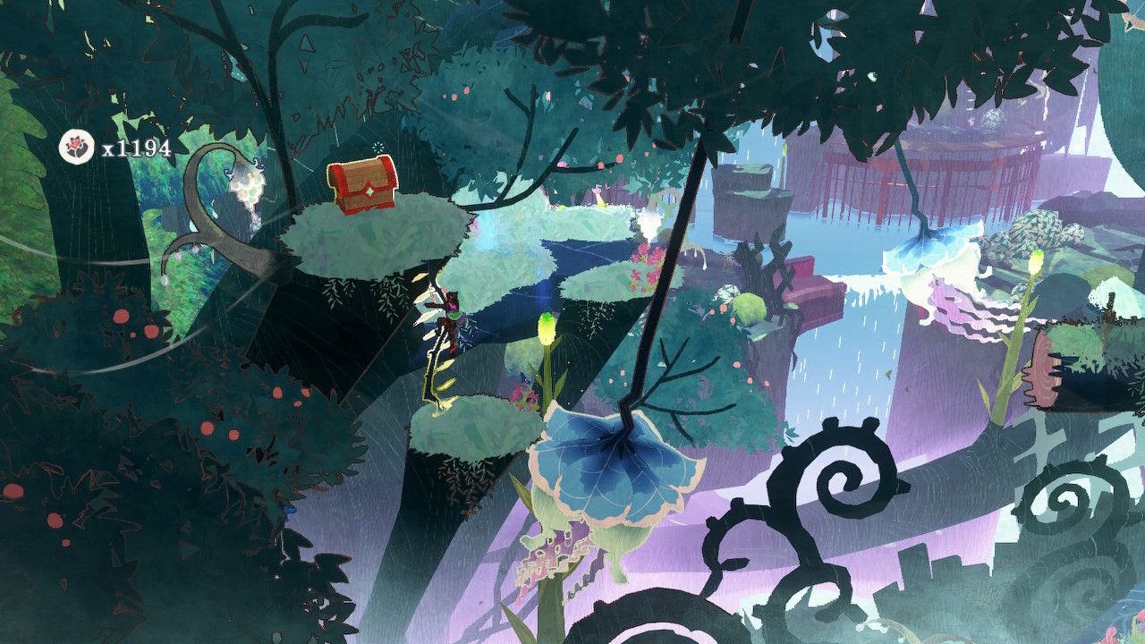 Cereza Climbing Mushroom Ladder To Reach A Resource Chest