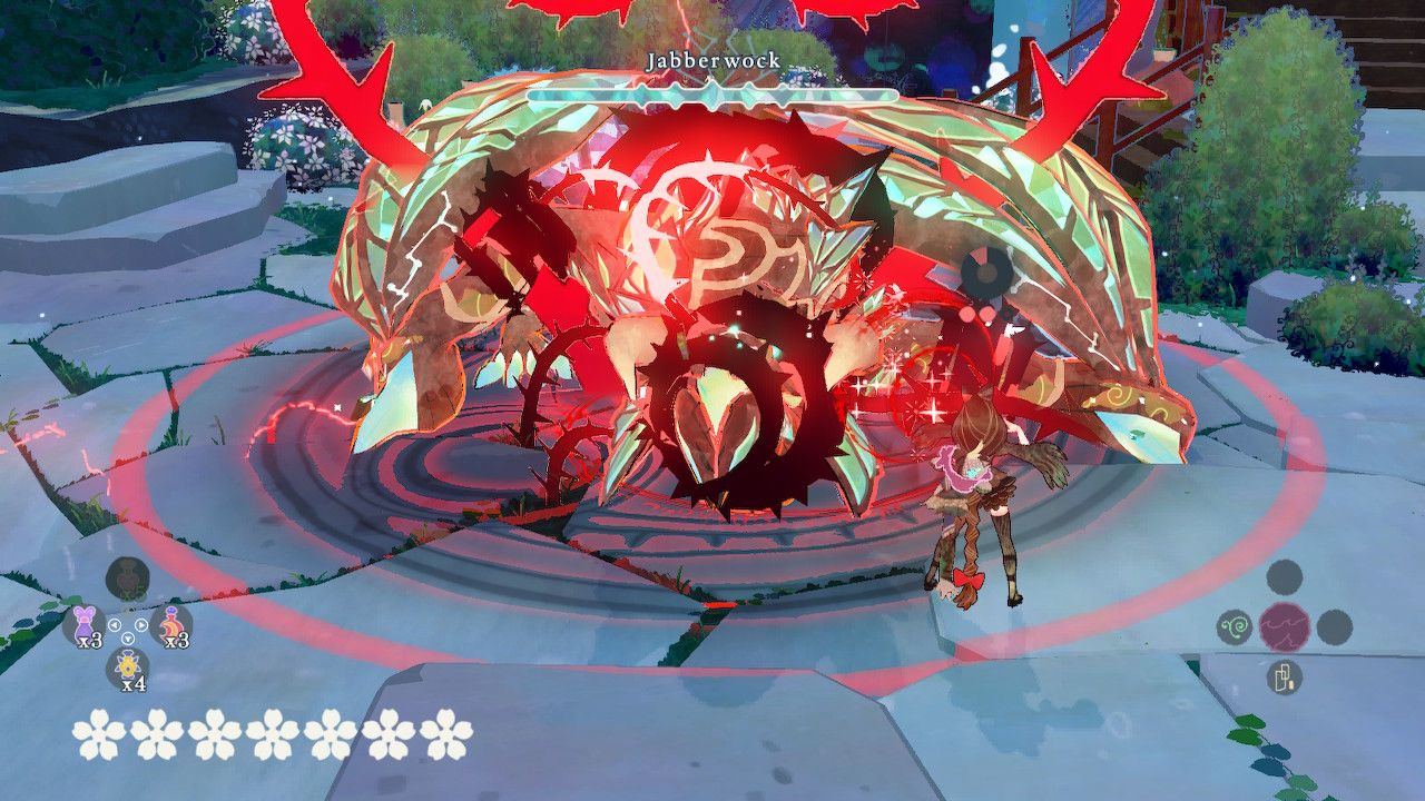 Cereza Uses Thorn Vice On The Jabberwock For The First Time