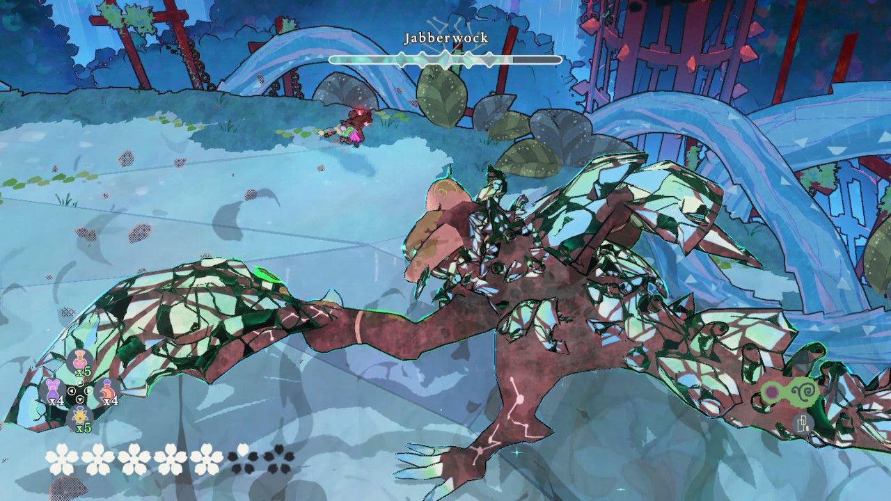 Cereza Runs Around The Jabberwock In Phase One