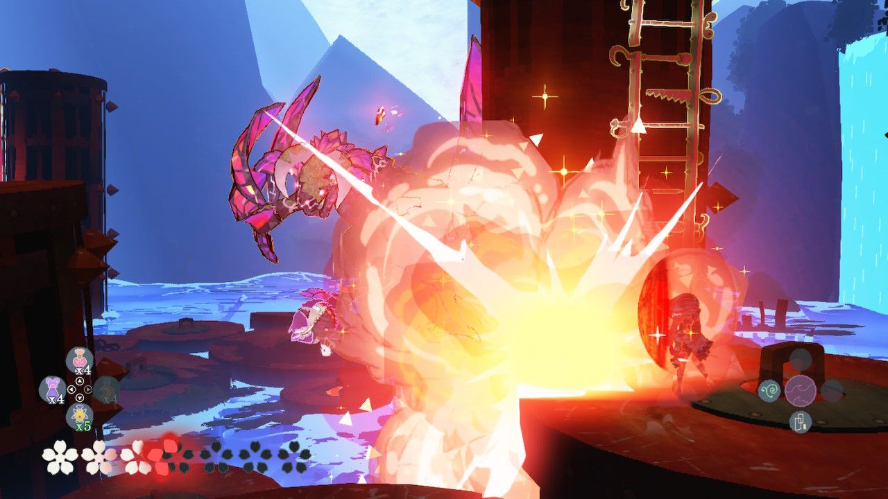 Cereza Hit By Missiles While Attempting To Climb A Ladder