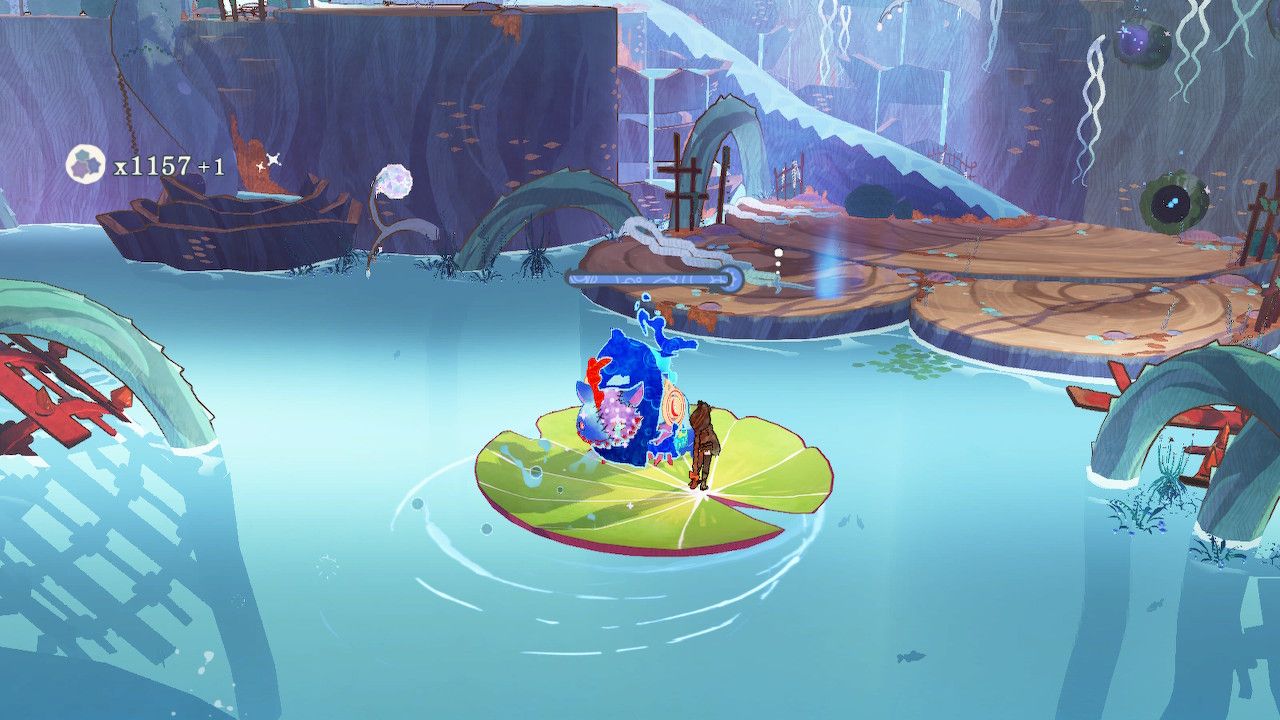 Cereza and Water Cheshire Use A Lilypad To Cross Water