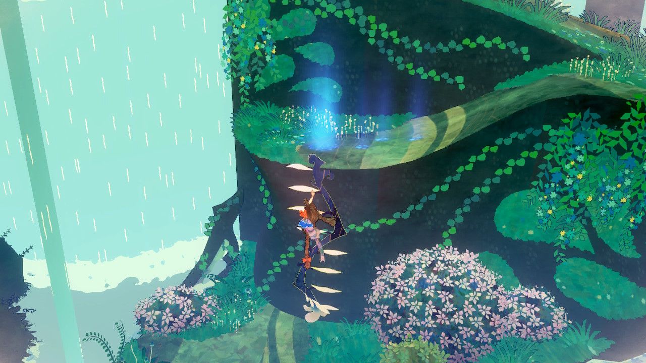 Cereza Climbs Mushroom Ladder At End Of Lake Nimueh