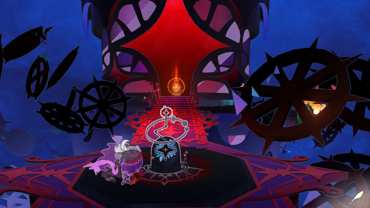 Cereza And Cheshire Use Elevator To Reach Elemental Core