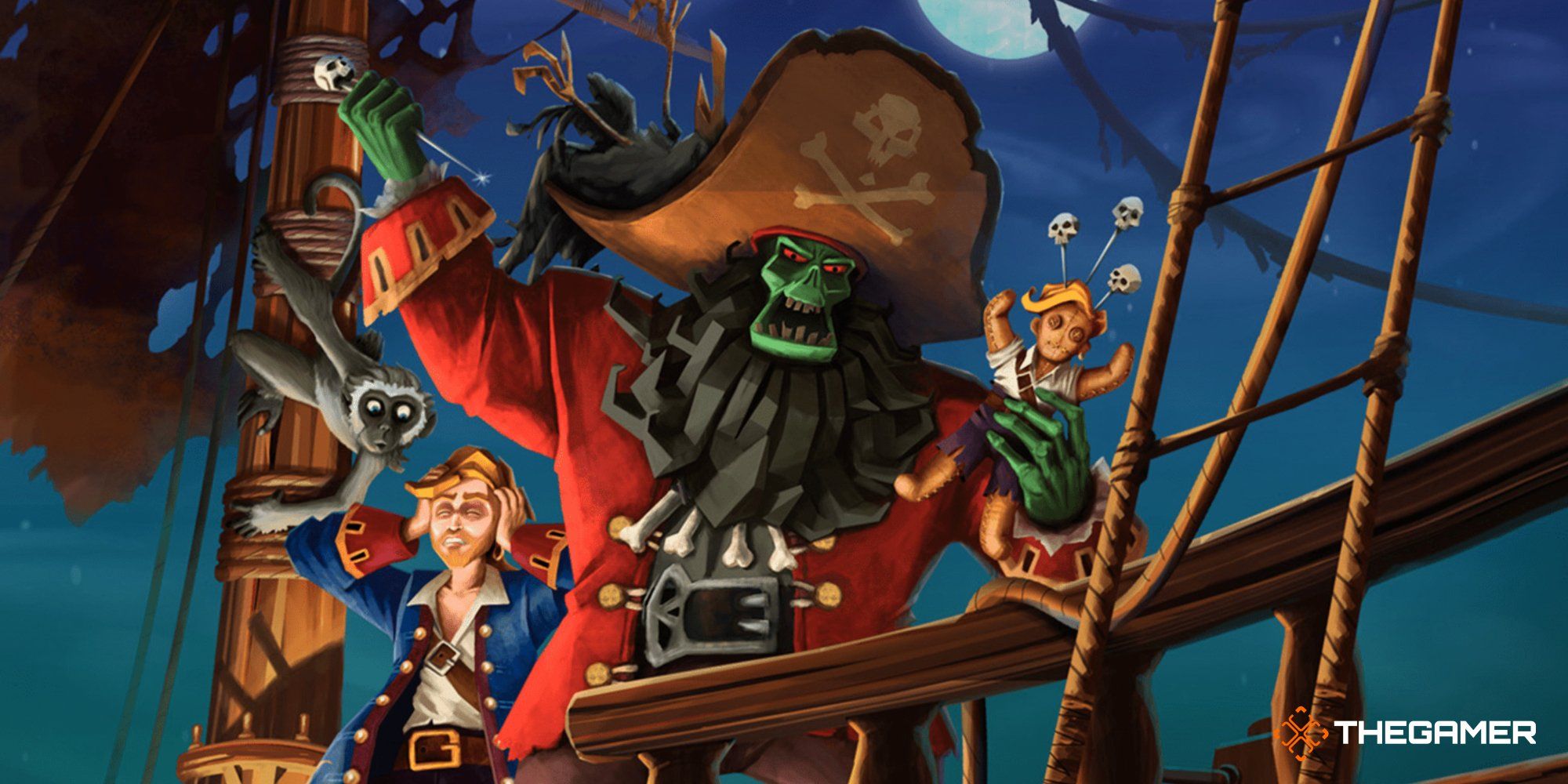 A Scene From The Monkey Island Series
