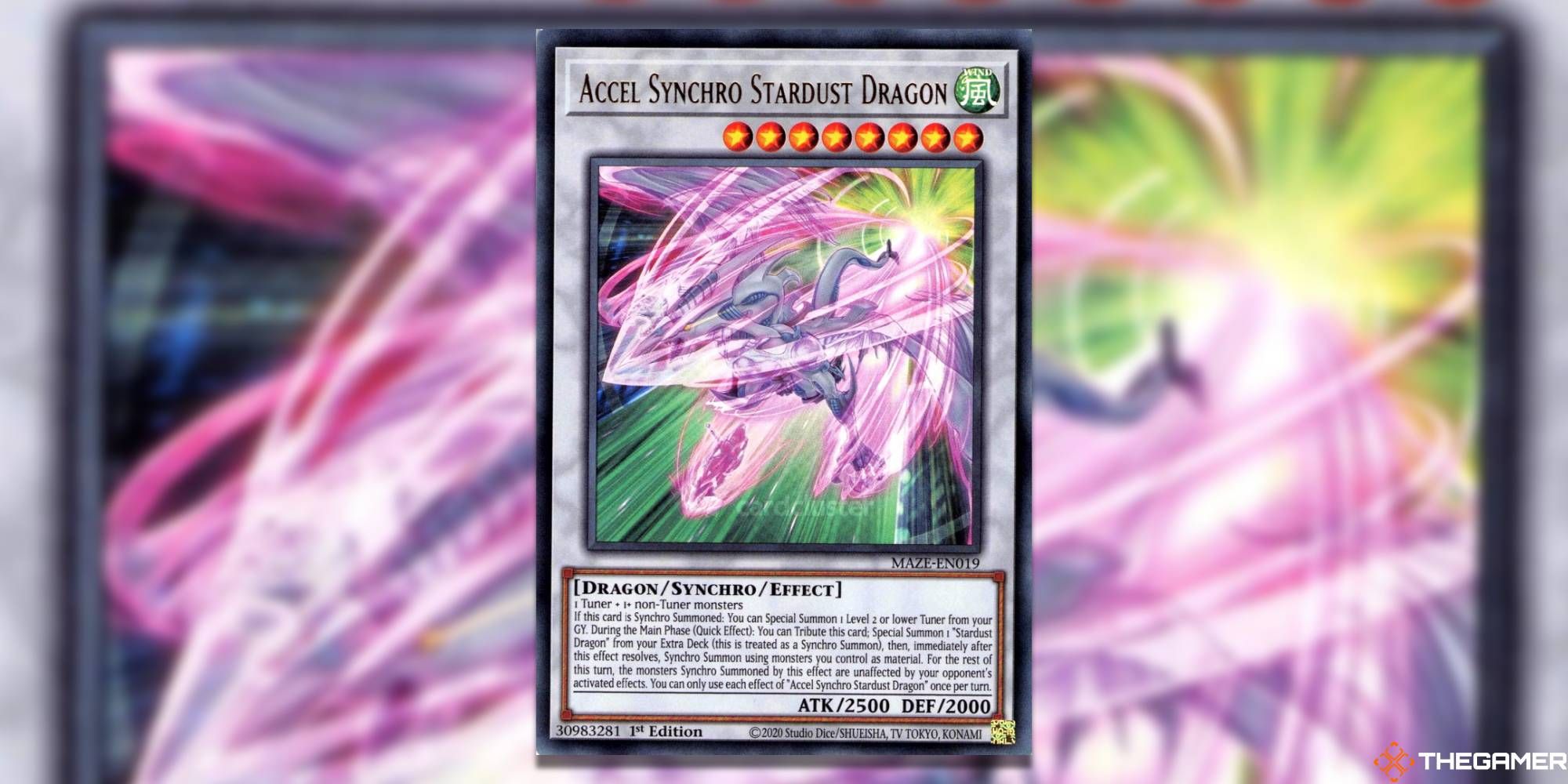 Accel Synchro Stardust Dragon from Maze of Memories Set
