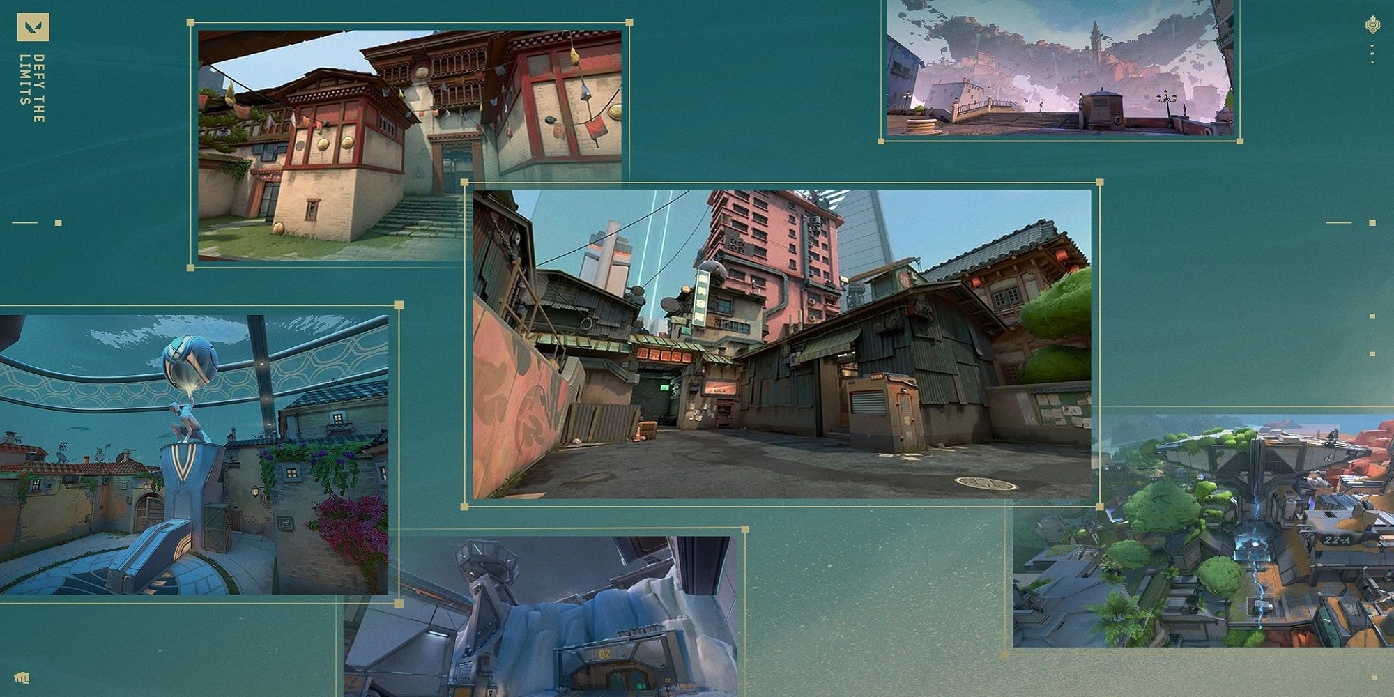 An image of the different maps in Valorant