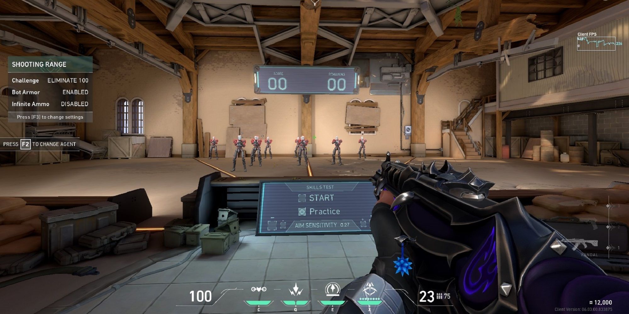 An image of the in-game range