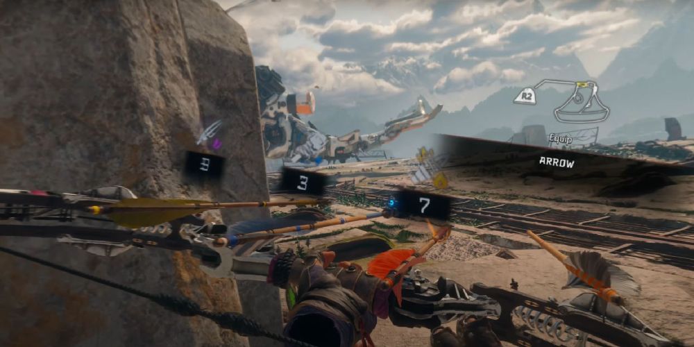 arrow inventory in horizon call of the mountain