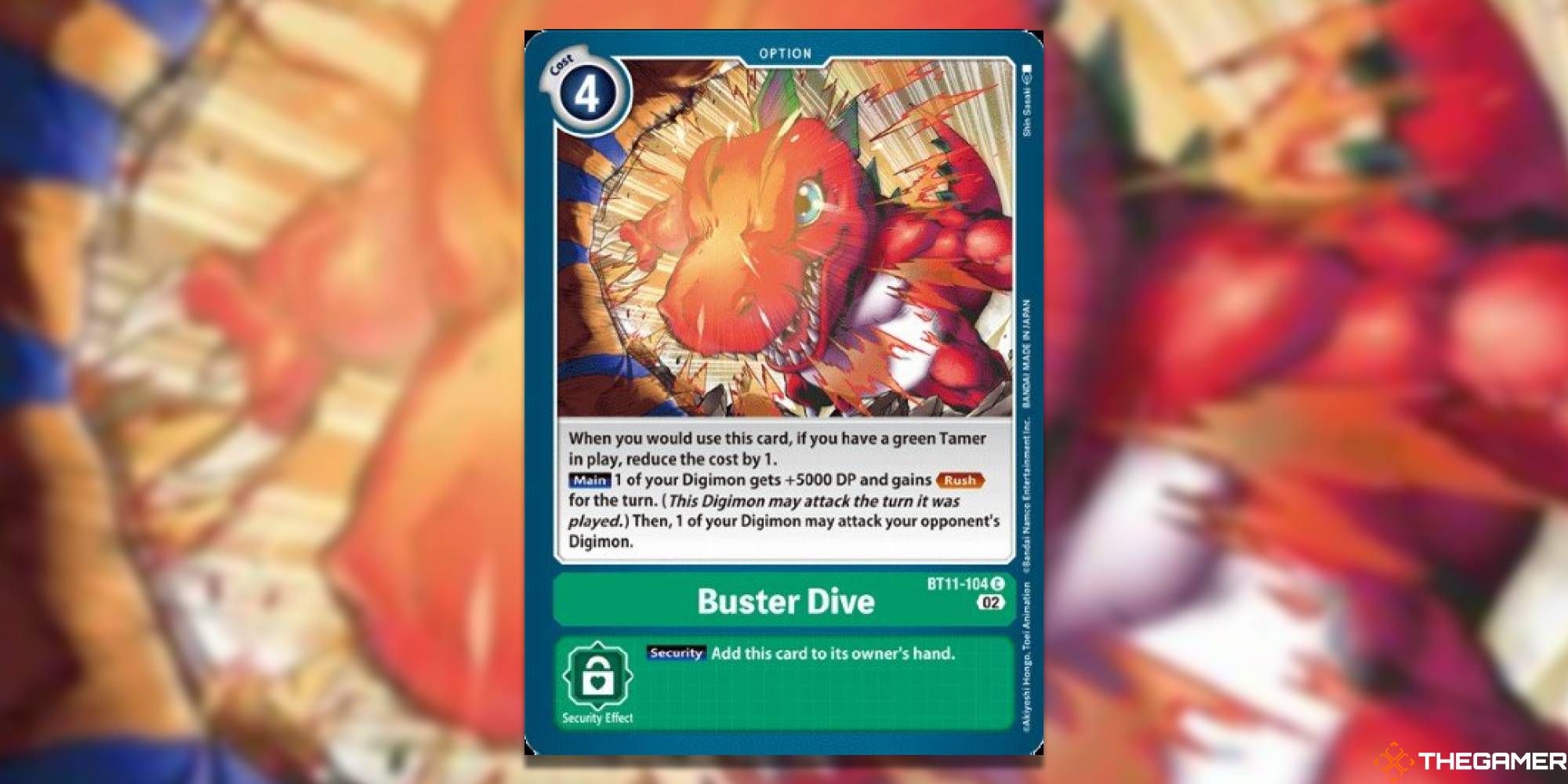 Digimon TCG BT11 Buster Dive Green Dimensional Phase