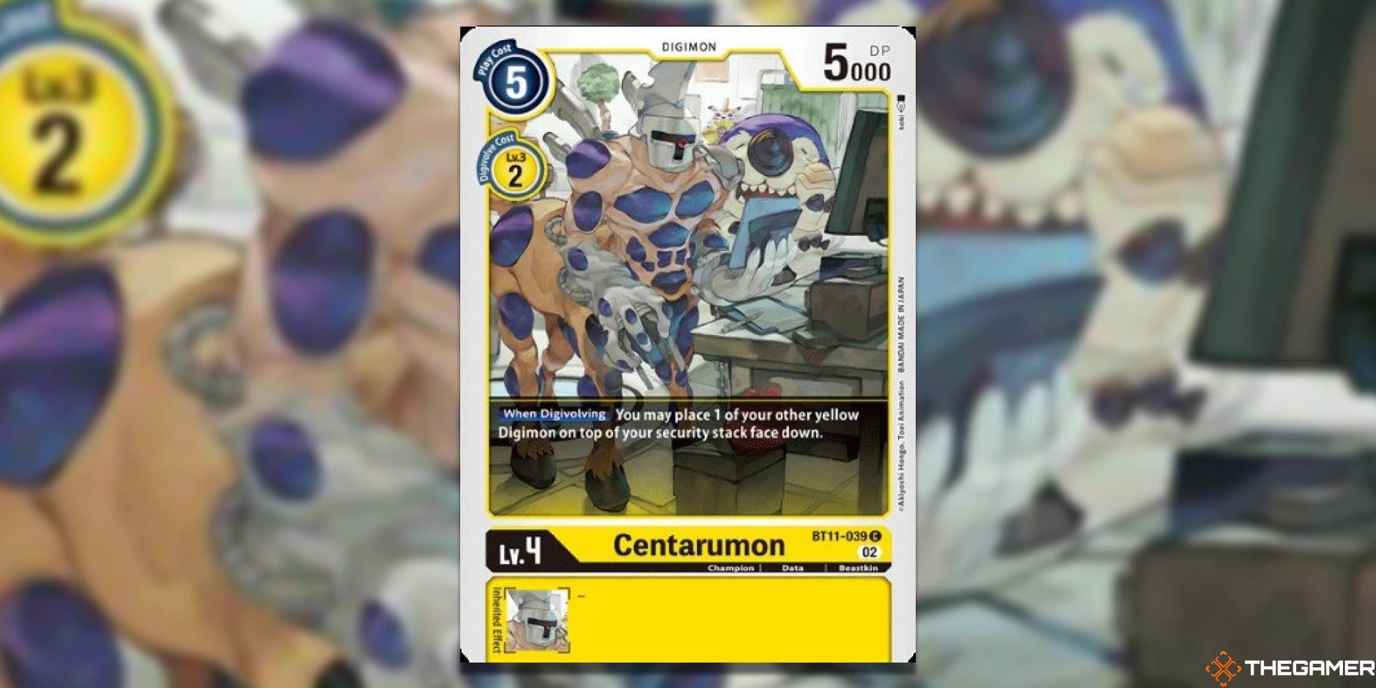 BT11 Centarumon Yellow Dimensional Phase