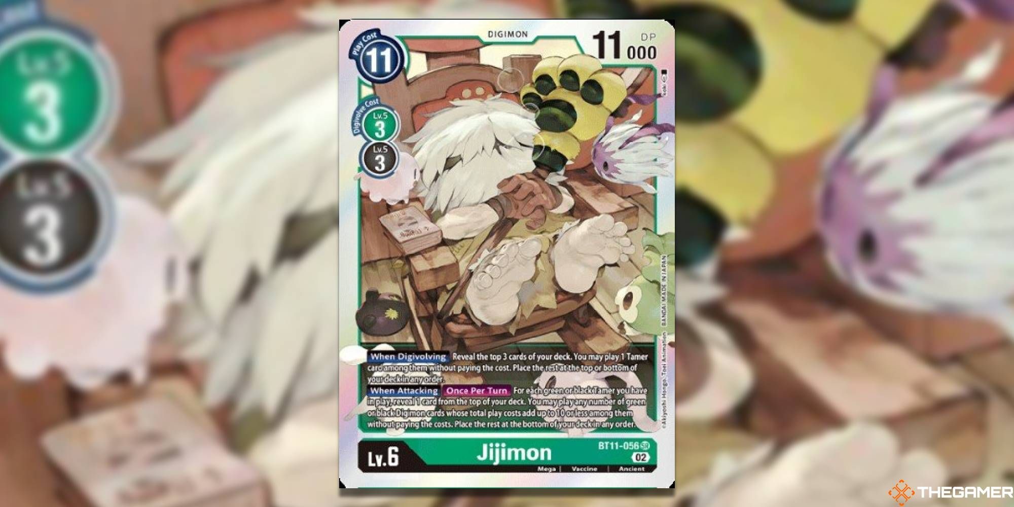 Digimon TCG BT11 Jijimon Green Dimensional Phase