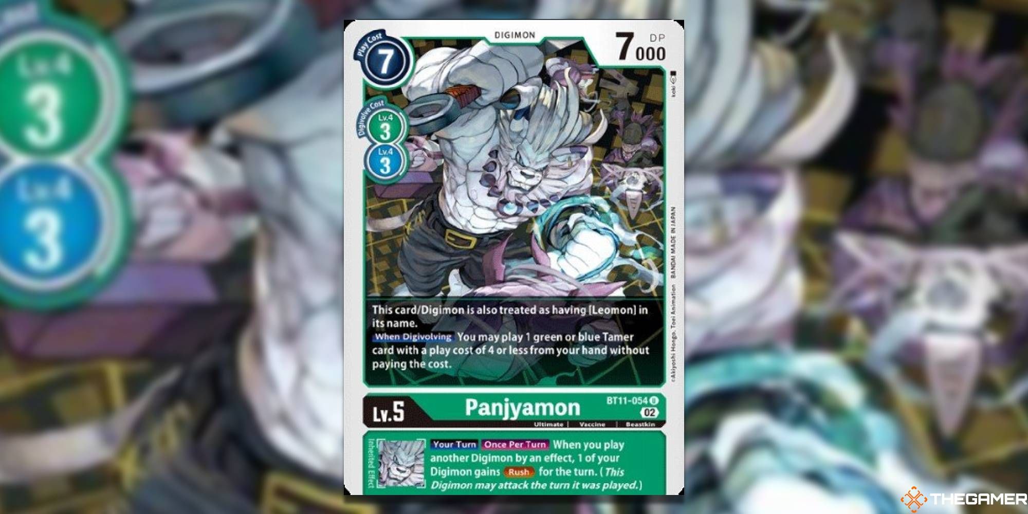 Digimon TCG BT11 Panjyamon Green Dimensional Phase