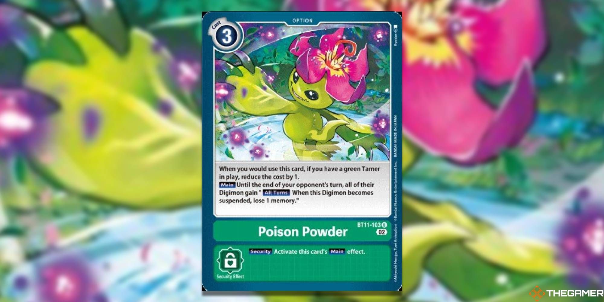Digimon TCG BT11 Poison Powder Green Dimensional Phase