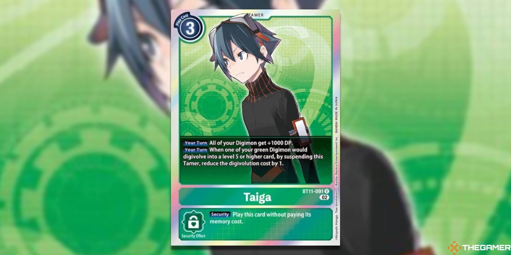 Digimon TCG BT11 Taiga Green Dimensional Phase