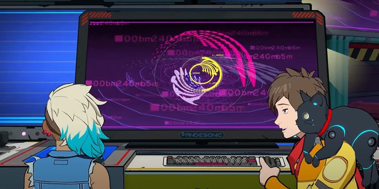 Chai pointing at a screensaver thinking it's an AI