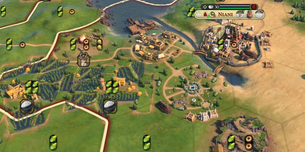 Sundiata's capital of Niani with a Holy Site and Suguba