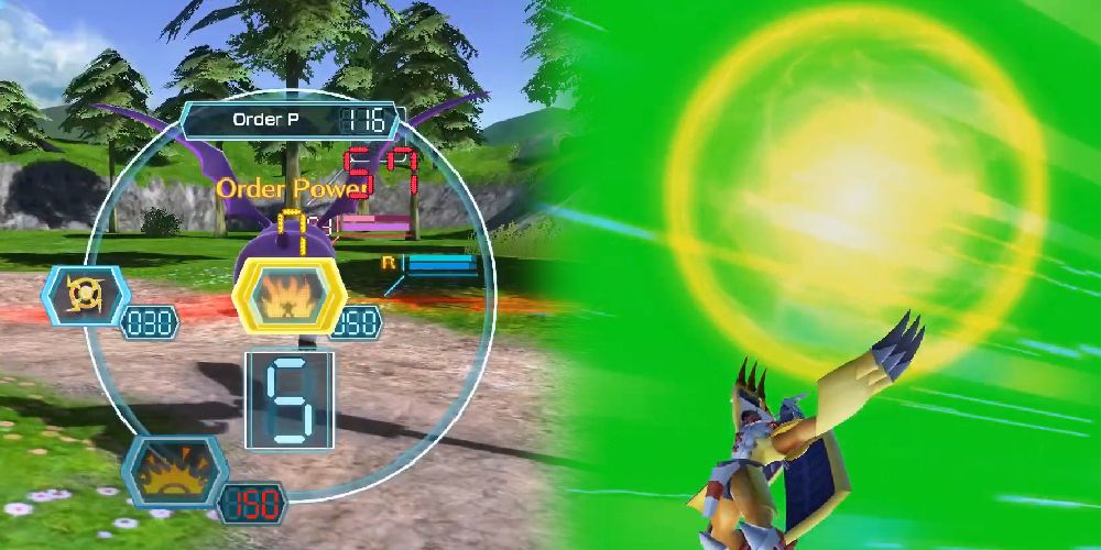 Order System UI on left, and Special Move From Digimon On Right in Digimon World: Next Order