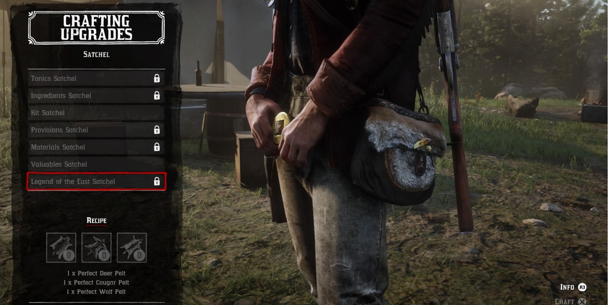 Red Dead Redemption 2 Crafting Upgrades
