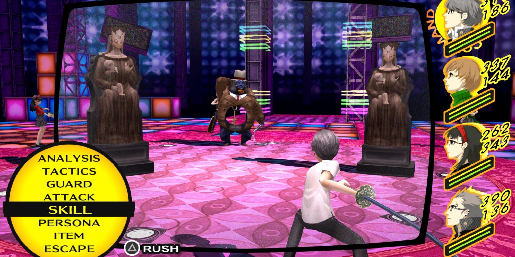 Combat in Persona 4 Golden on Steam