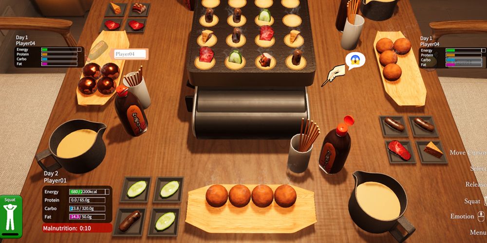 cooking food in takoyaki party survival-1