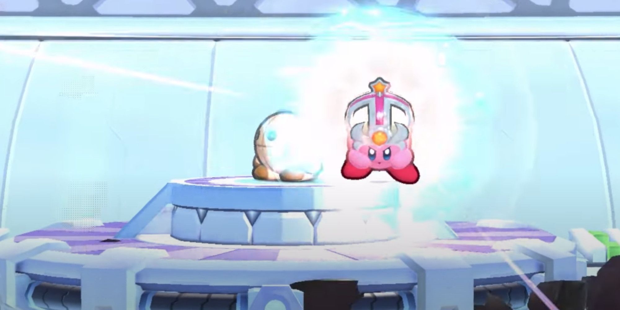 Crash Kirby Preparing a Big Attack