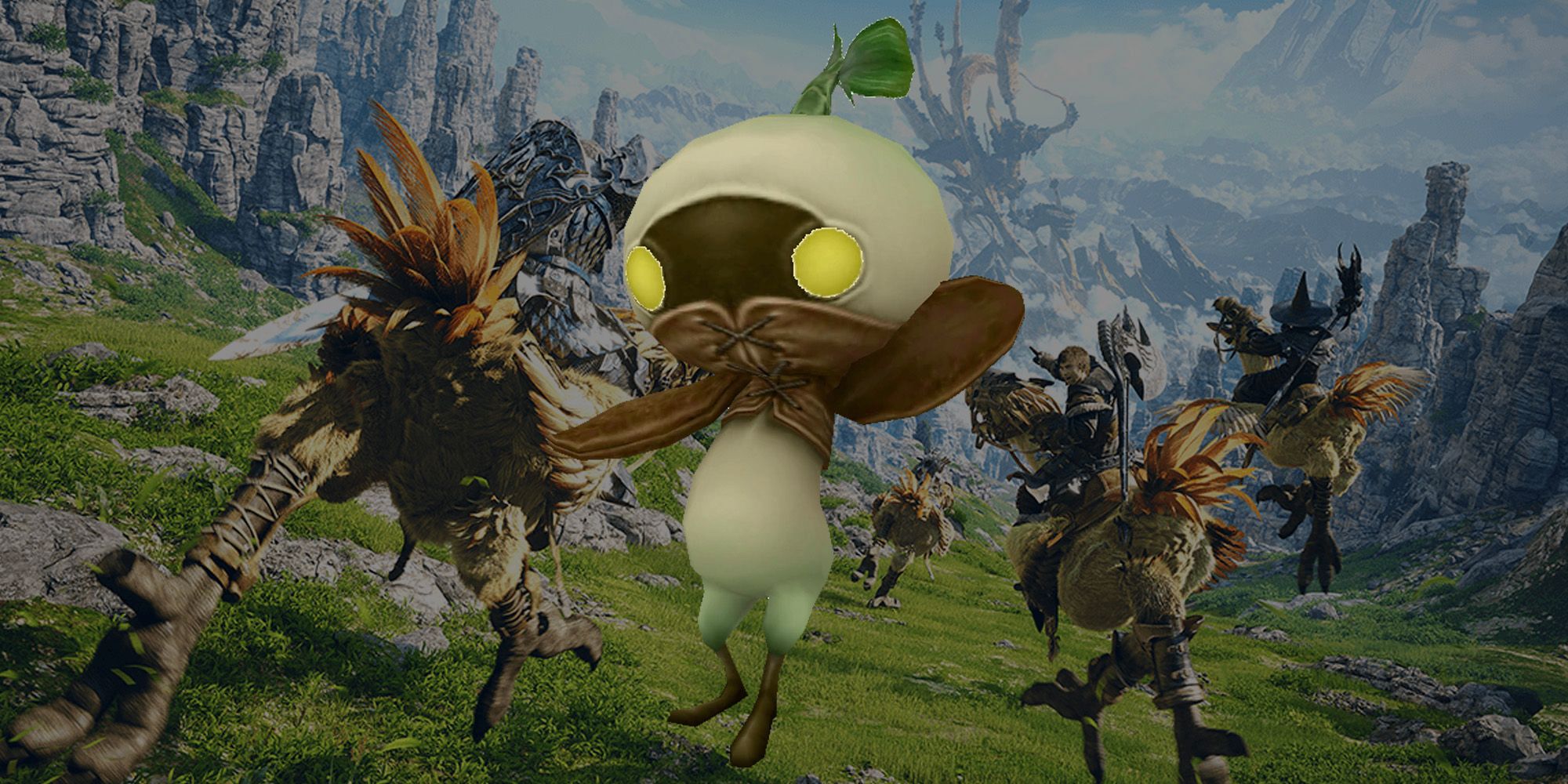 cute mandragora standing up