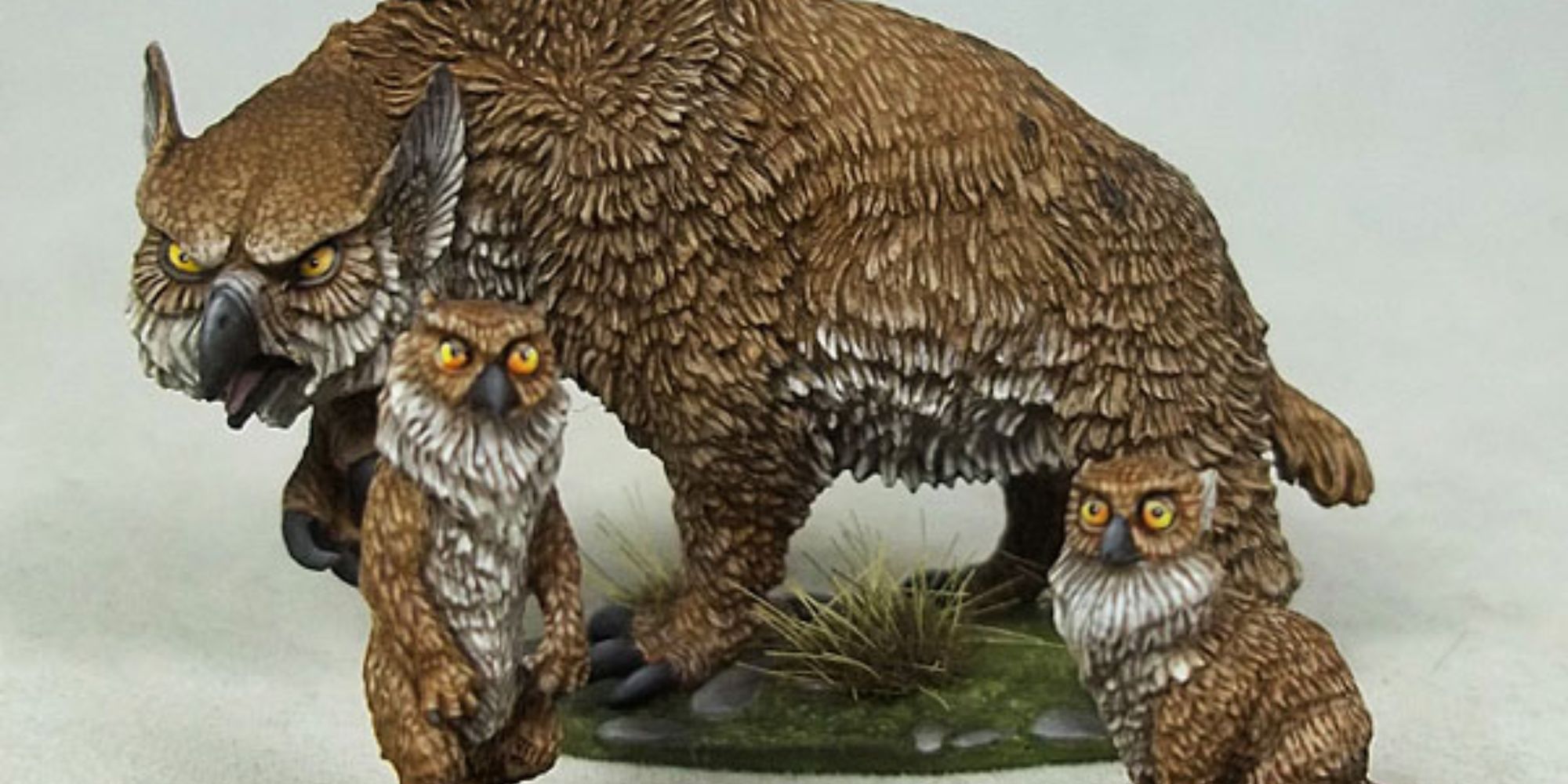 d&d owlbear family miniatures