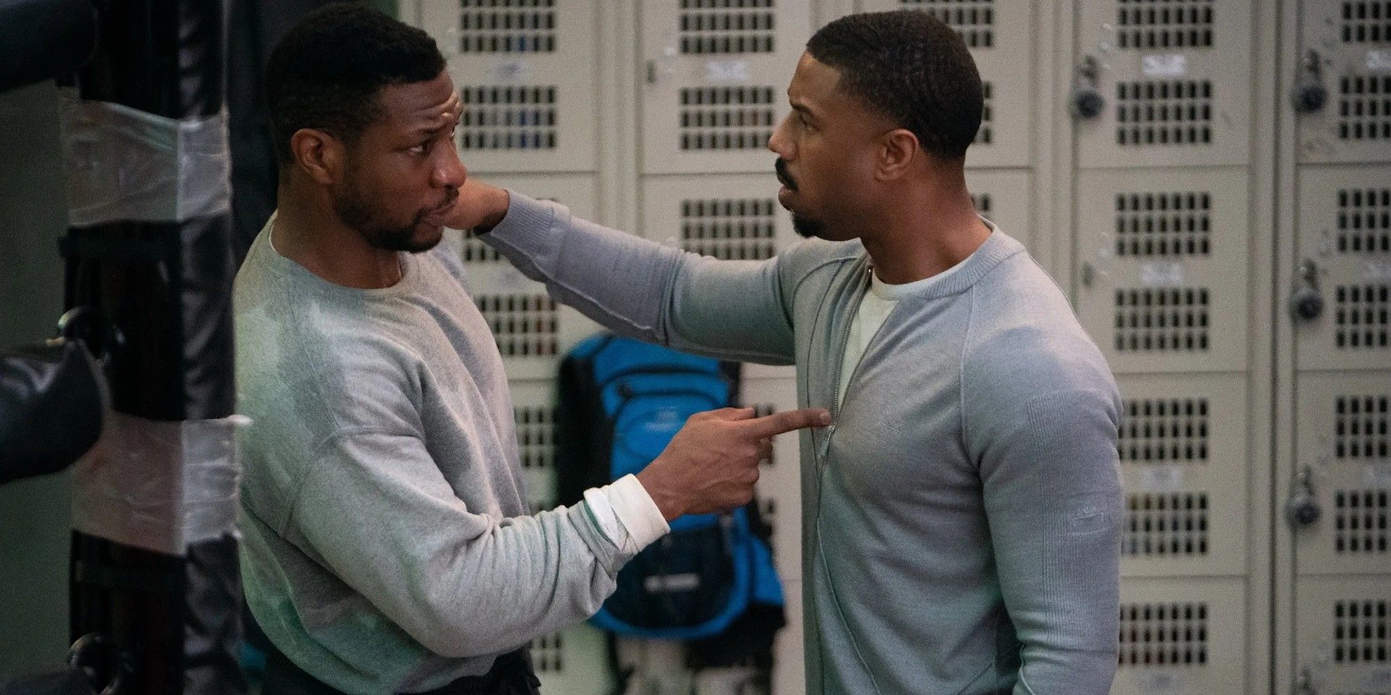 Dame Anderson and Adonis Creed in the gym in Creed 3