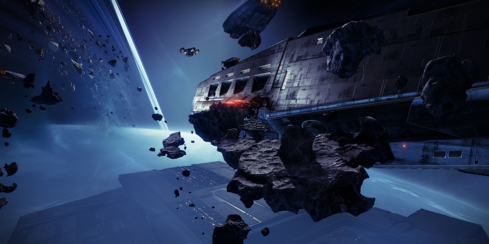 Destiny 2 First Contact Reaching The Other Ship From Space