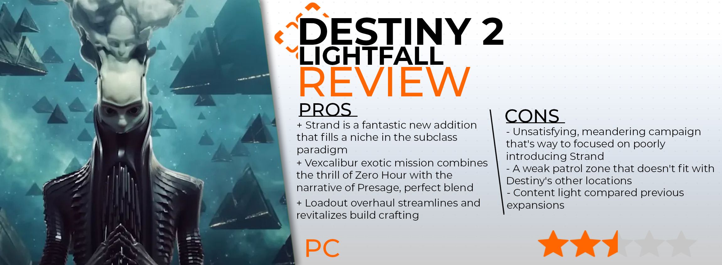 Destiny 2 Lightfall Review Card